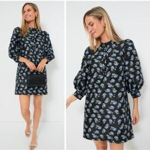 NWOT Pomander Place Tuckernuck Black Heirloom Jacquard Samantha Dress Size Small